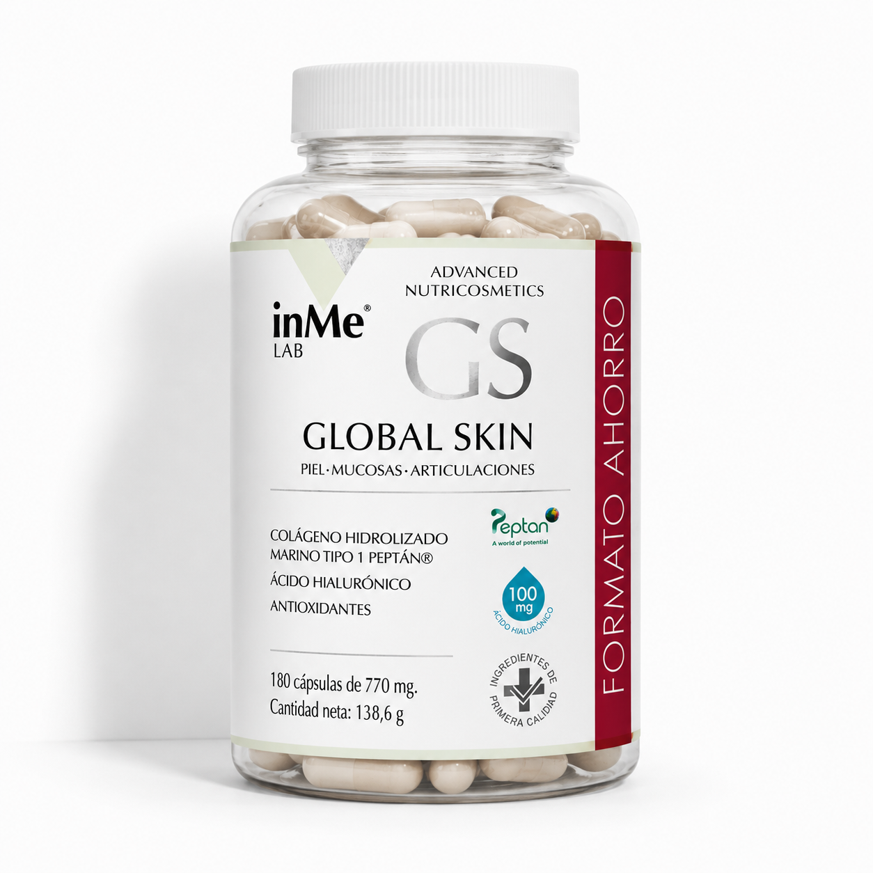 inMe GLOBAL SKIN - Formato ahorro - 180 cp - 3 meses
