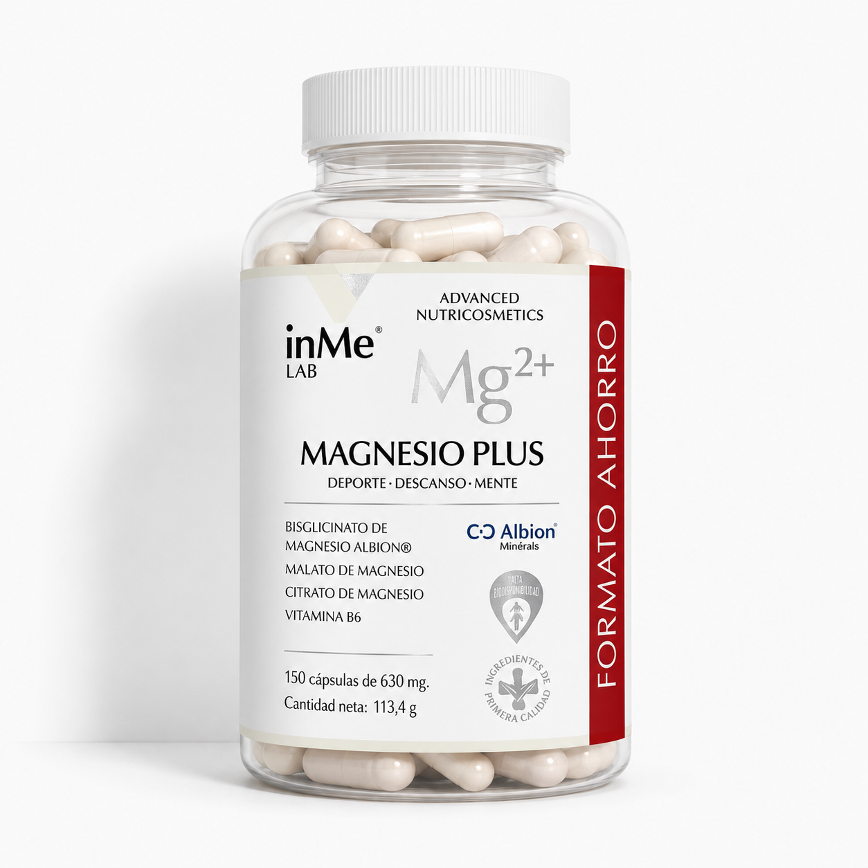 inMe MAGNESIO PLUS - Formato ahorro - 180 cp - 3 meses