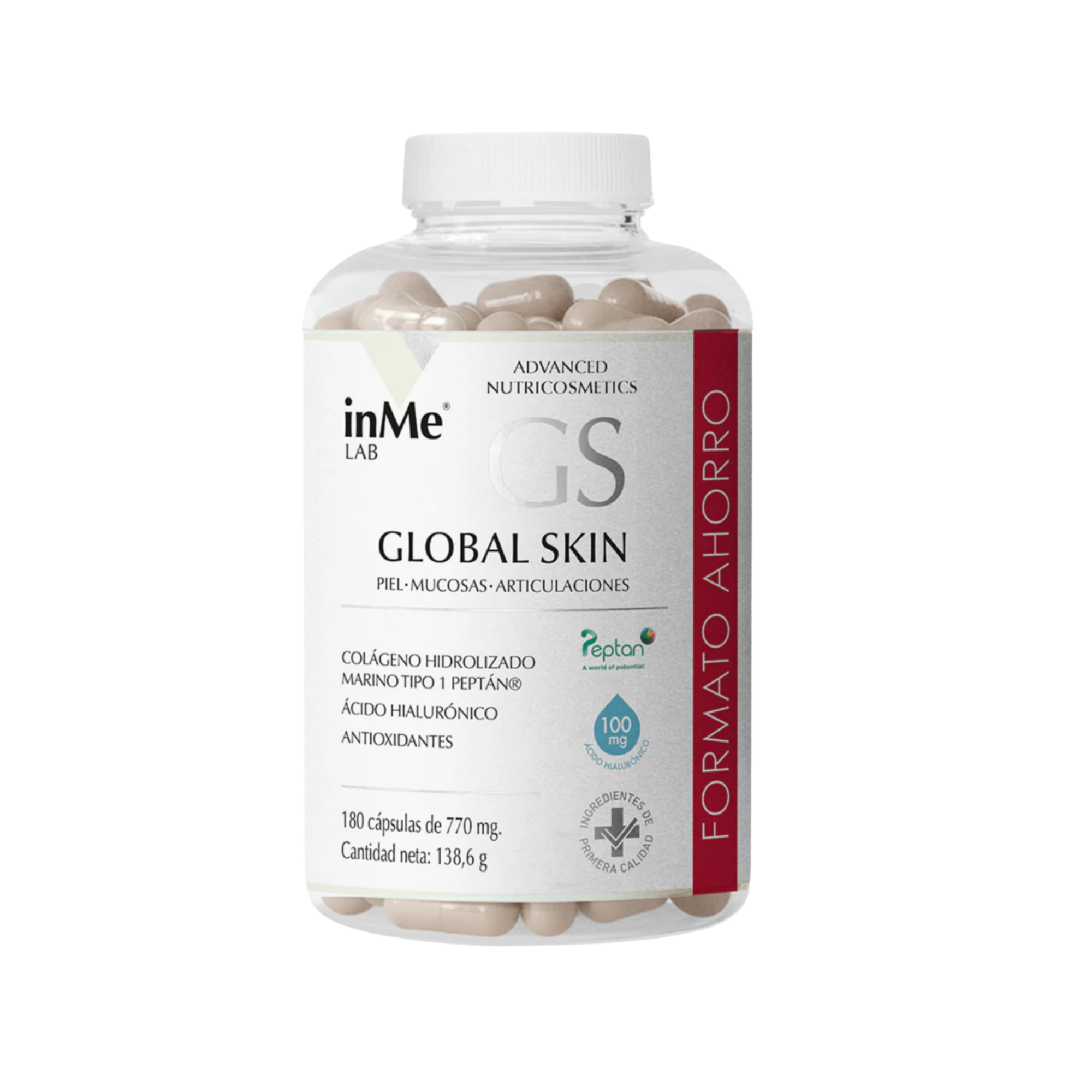 inMe GLOBAL SKIN - Formato ahorro - 180 cp - 3 meses