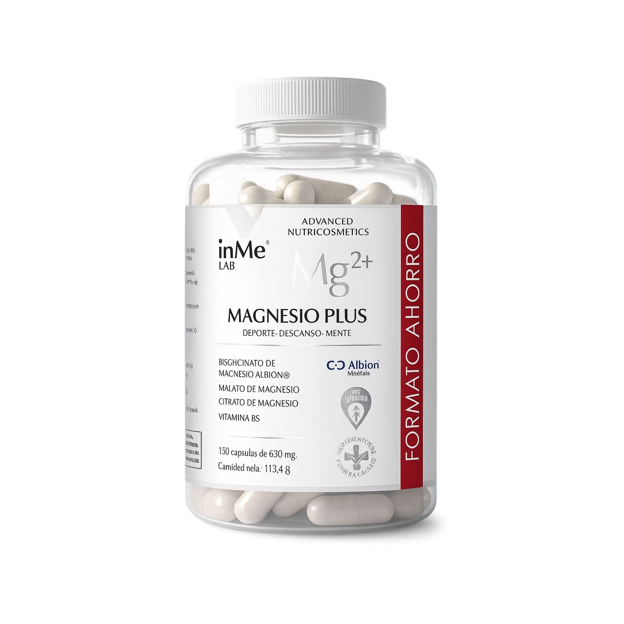 inMe MAGNESIO PLUS - Formato ahorro - 180 cp - 3 meses