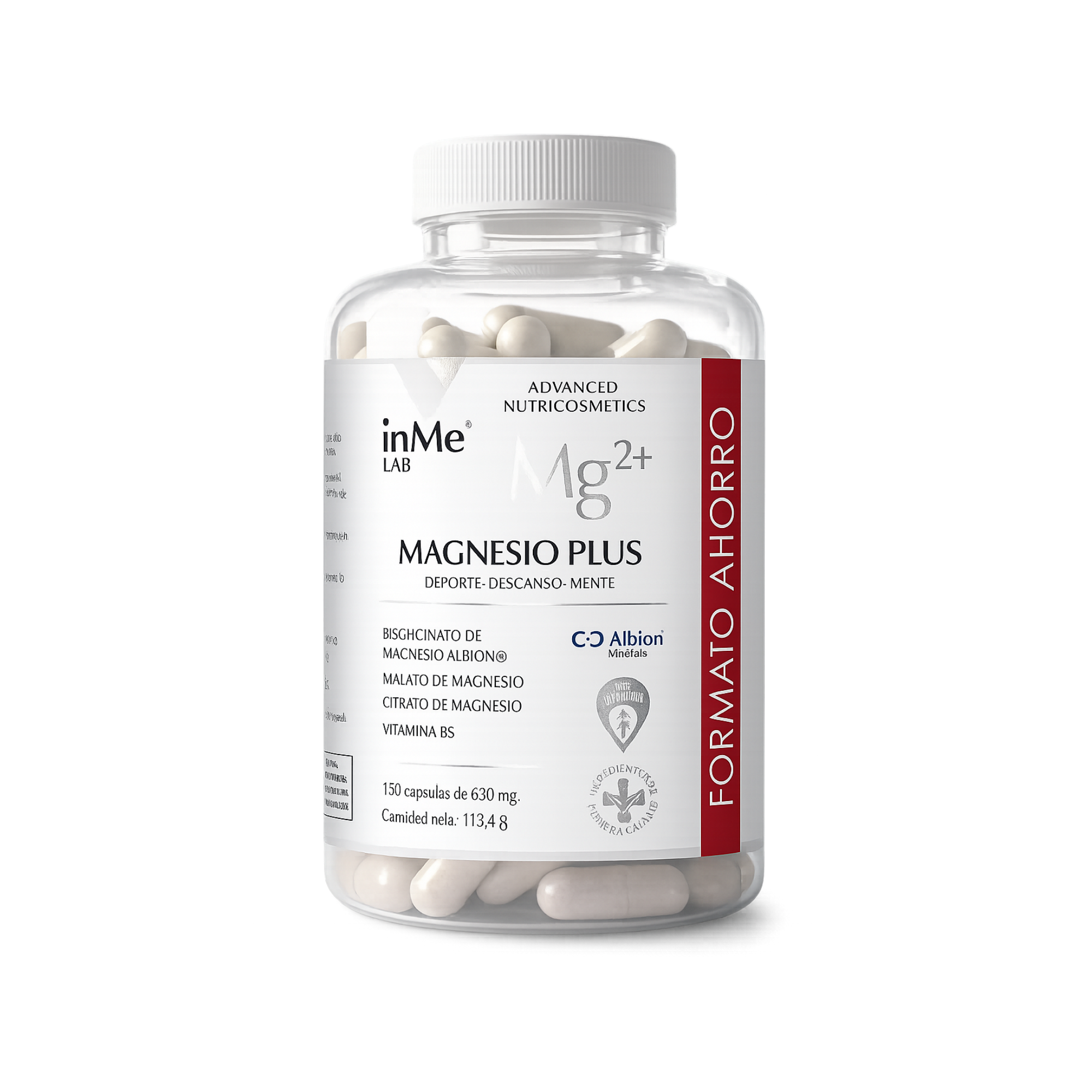 inMe MAGNESIO PLUS - Formato ahorro - 180 cp - 3 meses